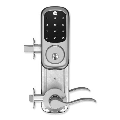 Yale Z-Wave Plus Assure Interconnected Lockset with Touchscreen Deadbolt, Norwood Lever, 4", Right-Handed, Satin Nickel